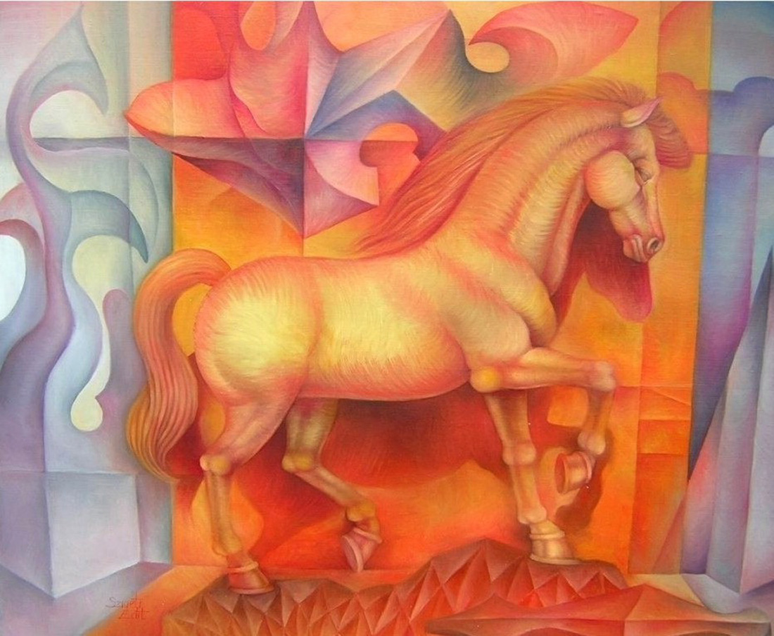 312 Fire horse 70x90cm Sold